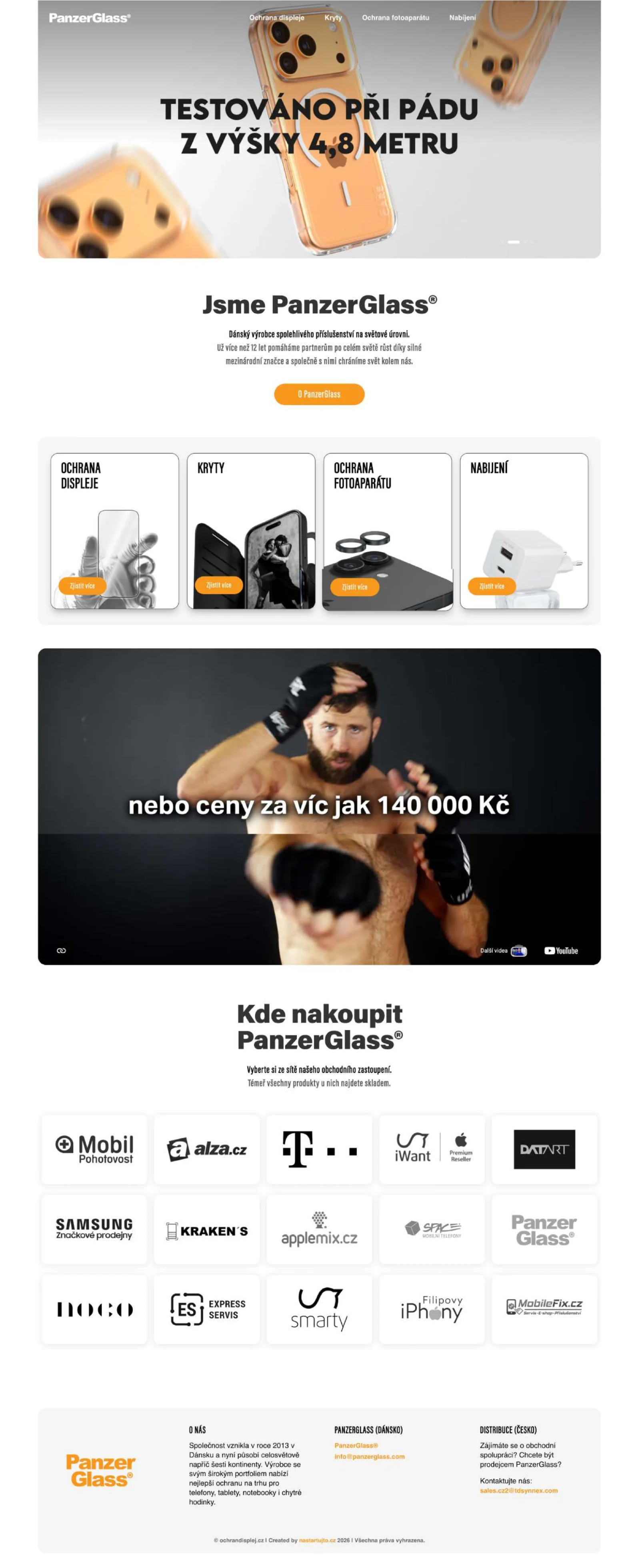 Náhled webu PanzerGlass®