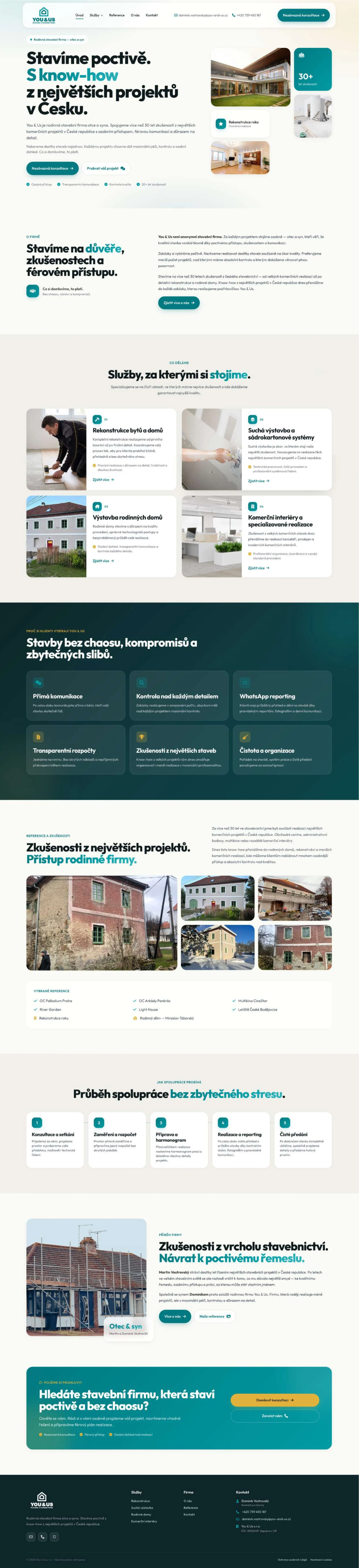 Náhled webu You & Us